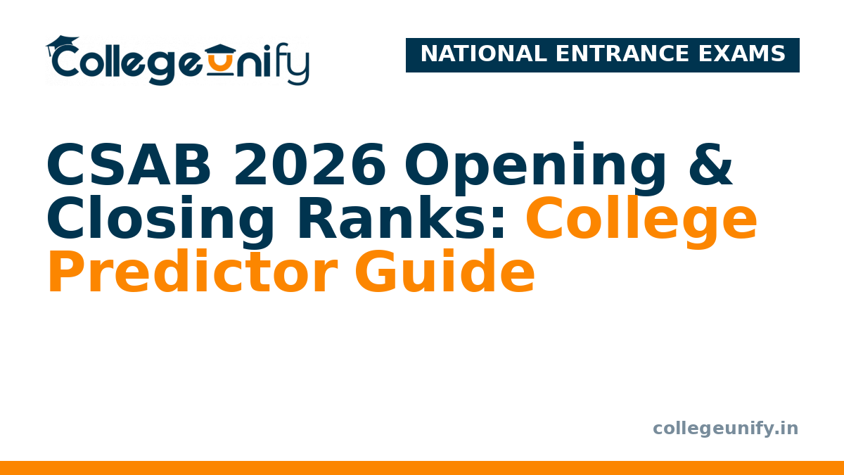CSAB 2026 Opening & Closing Ranks: College Predictor Guide