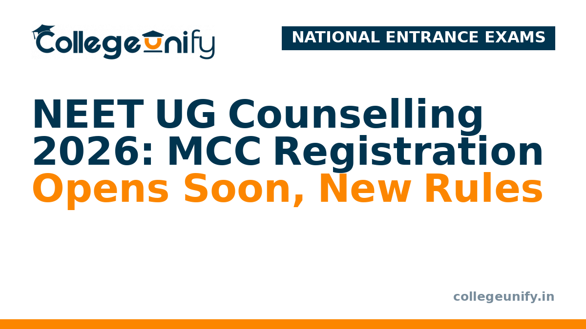 NEET UG Counselling 2026: MCC Registration Opens Soon, New Rules