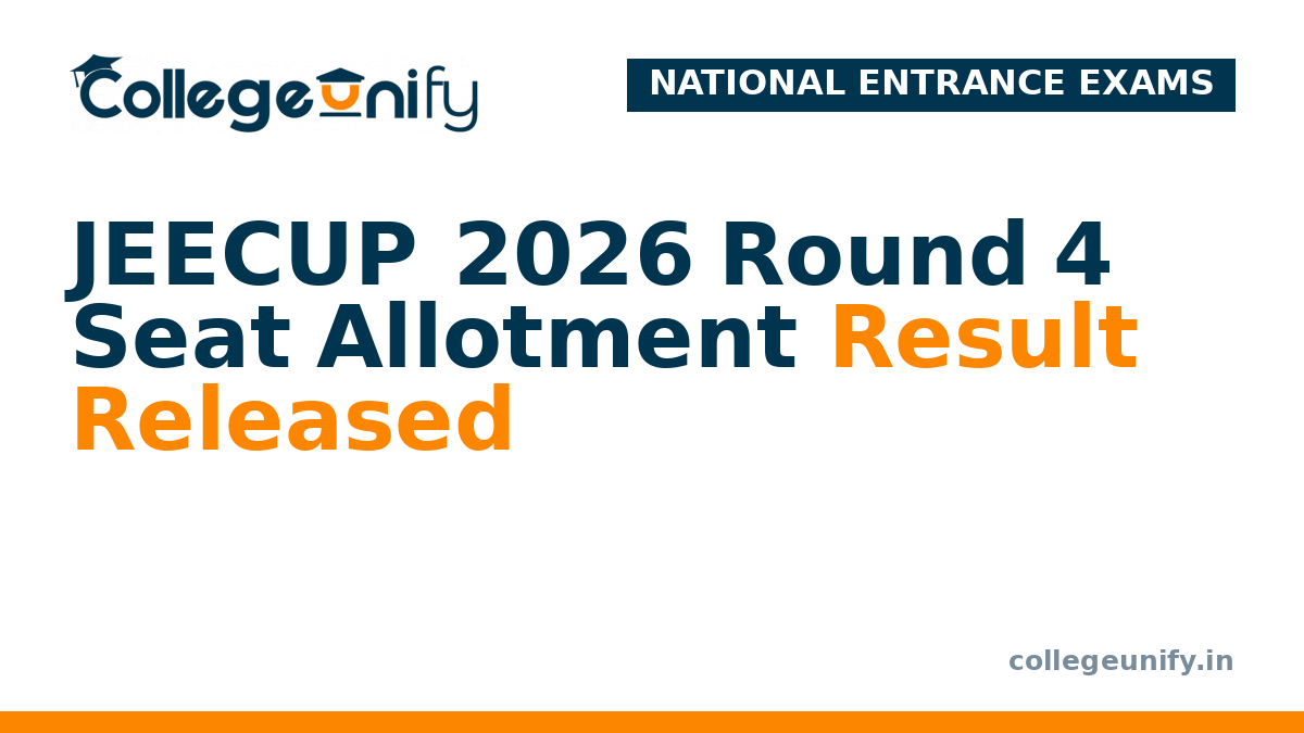 JEECUP 2026 Round 4 Seat Allotment Result Released