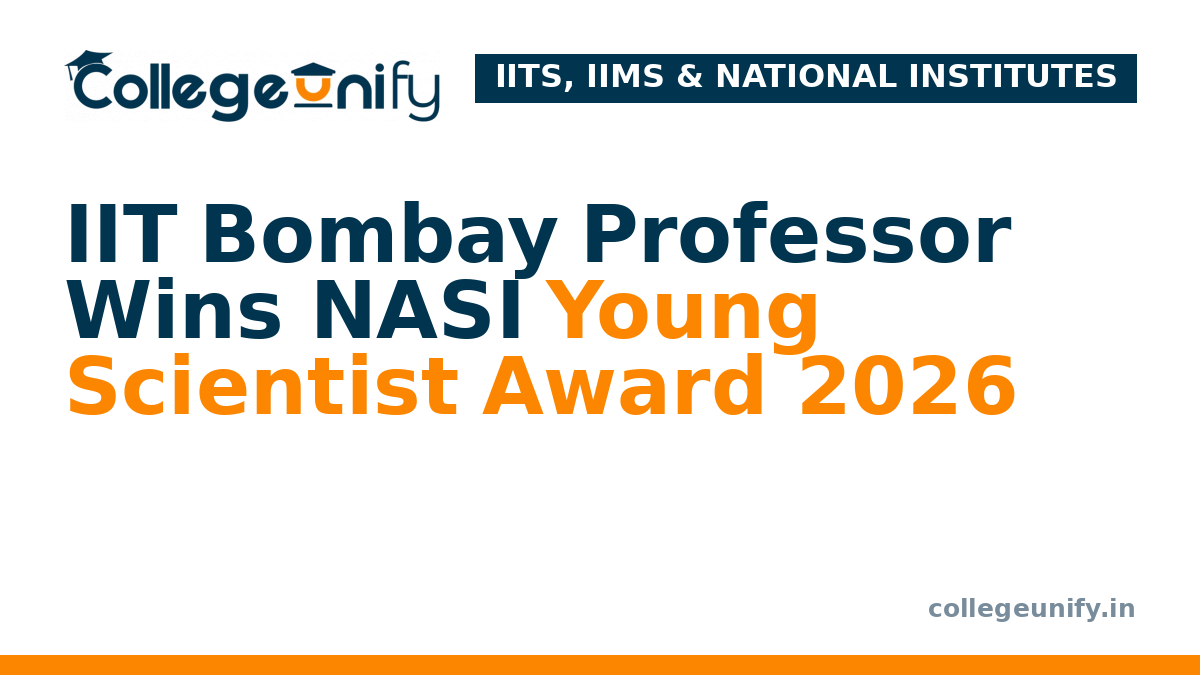 IIT Bombay Professor Wins NASI Young Scientist Award 2026