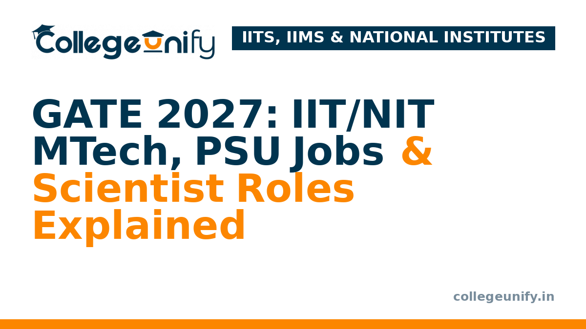 GATE 2027: IIT/NIT MTech, PSU Jobs & Scientist Roles Explained