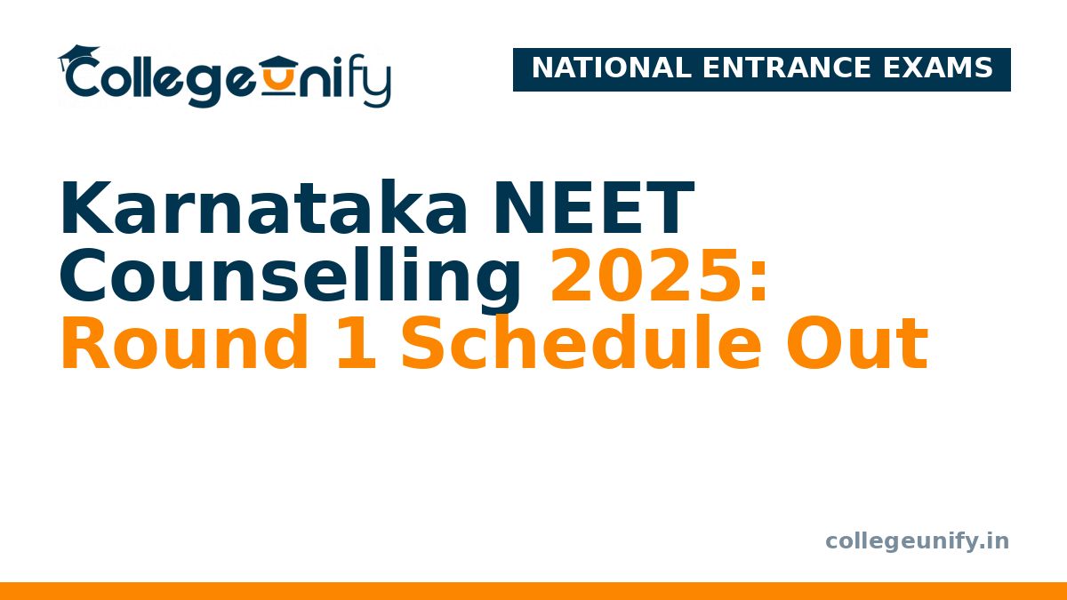 Karnataka NEET Counselling 2025: Round 1 Schedule Out