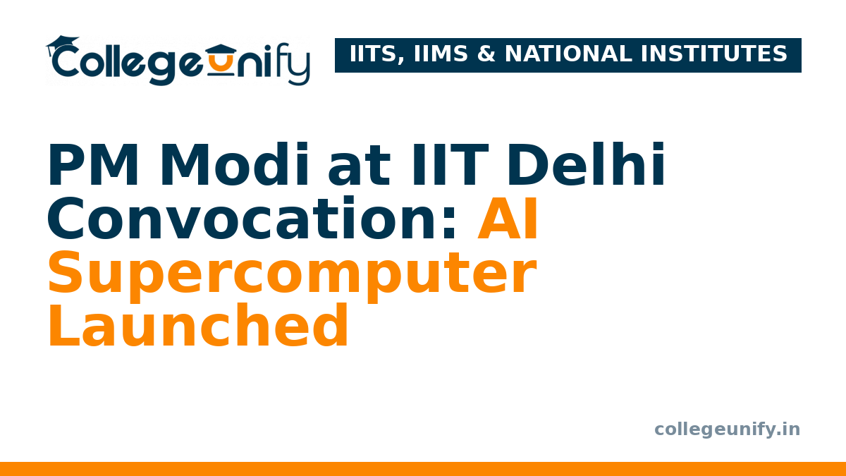 PM Modi at IIT Delhi Convocation: AI Supercomputer Launched