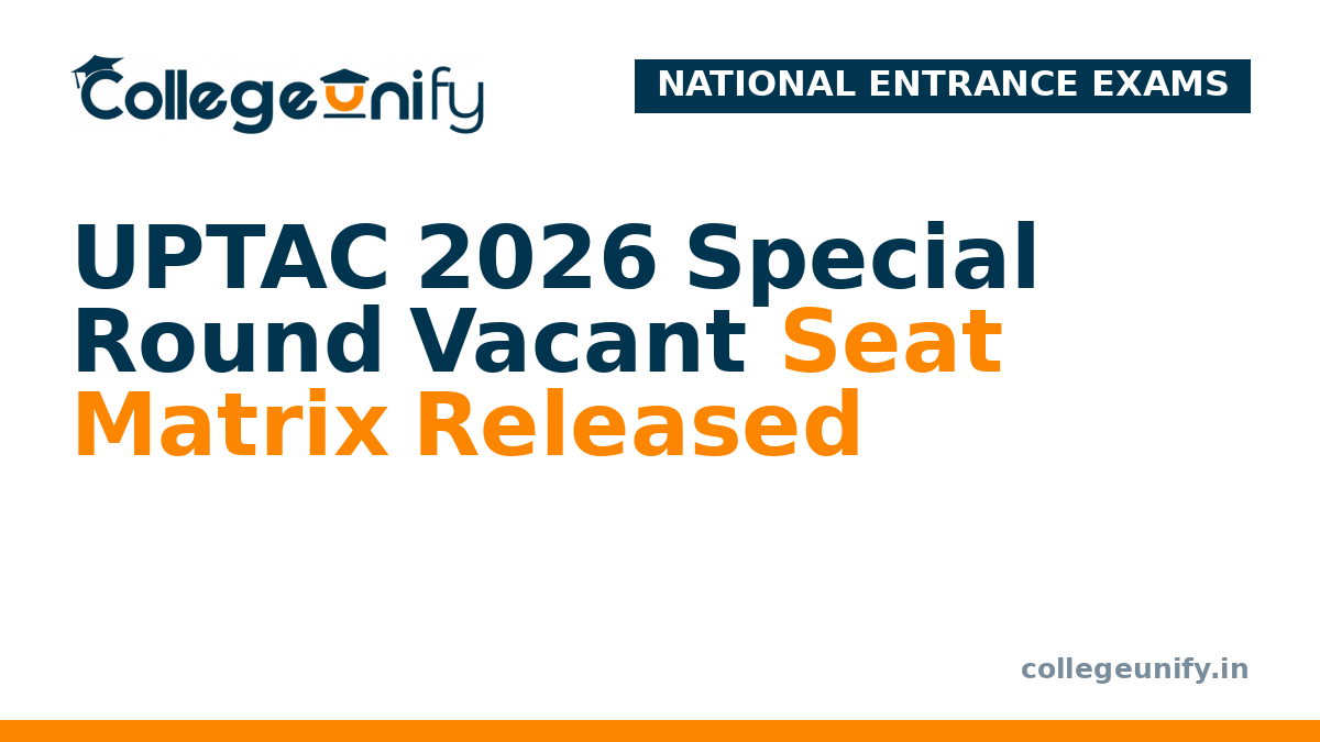 UPTAC 2026 Special Round Vacant Seat Matrix Released