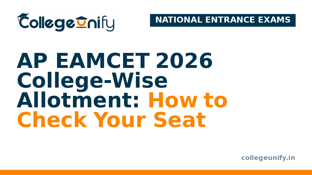 AP EAMCET 2026 College-Wise Allotment: How to Check Your Seat