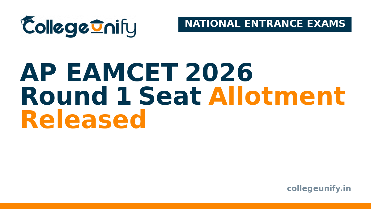 AP EAMCET 2026 Round 1 Seat Allotment Released