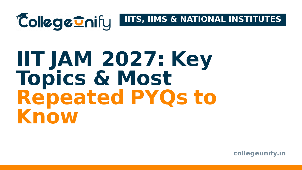 IIT JAM 2027: Key Topics & Most Repeated PYQs to Know