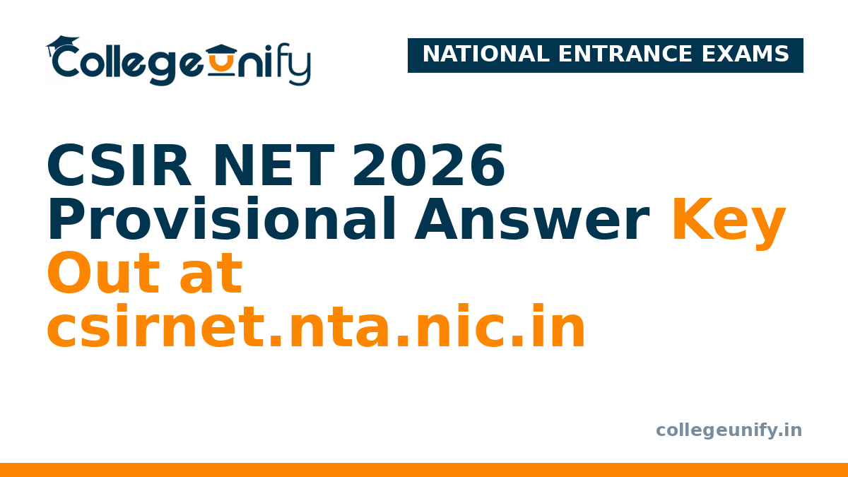 CSIR NET 2026 Provisional Answer Key Out at csirnet.nta.nic.in