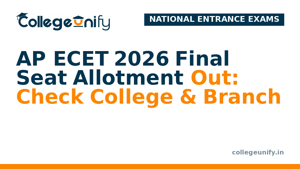 AP ECET 2026 Final Seat Allotment Out: Check College & Branch