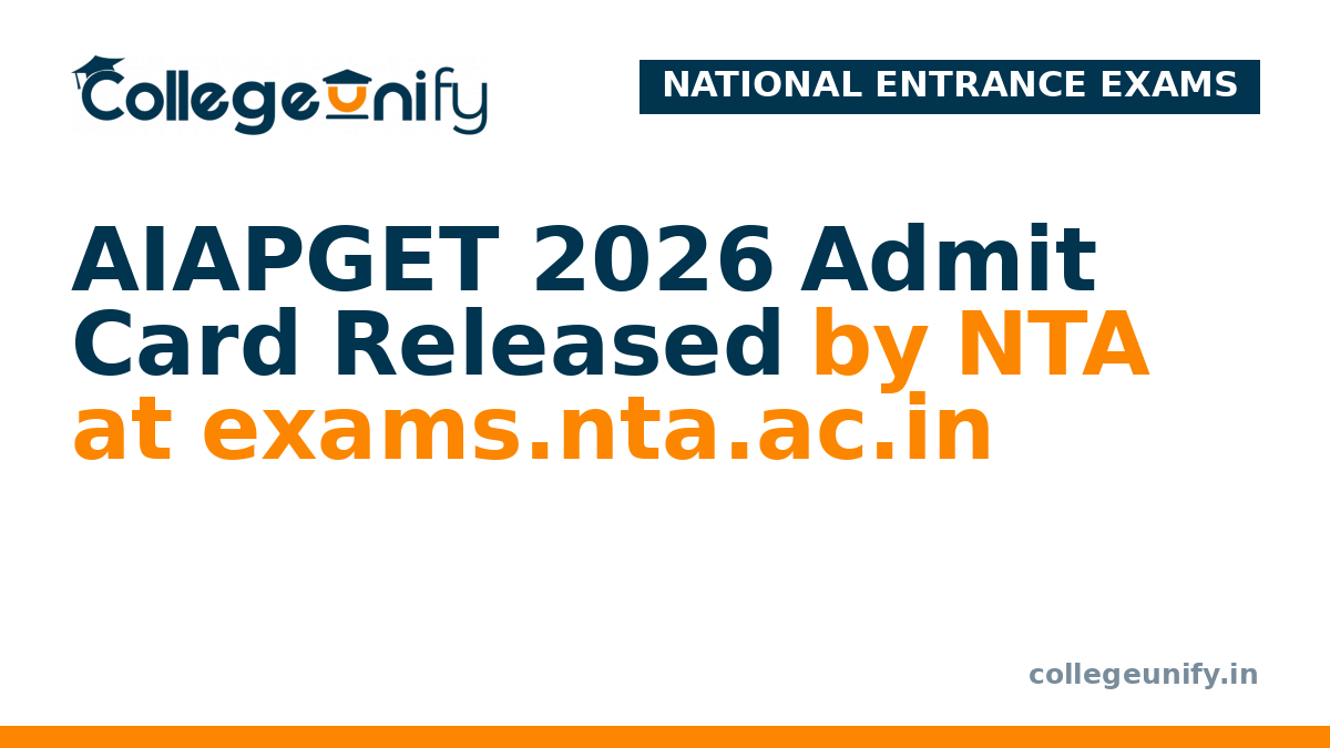 AIAPGET 2026 Admit Card Released by NTA at exams.nta.ac.in