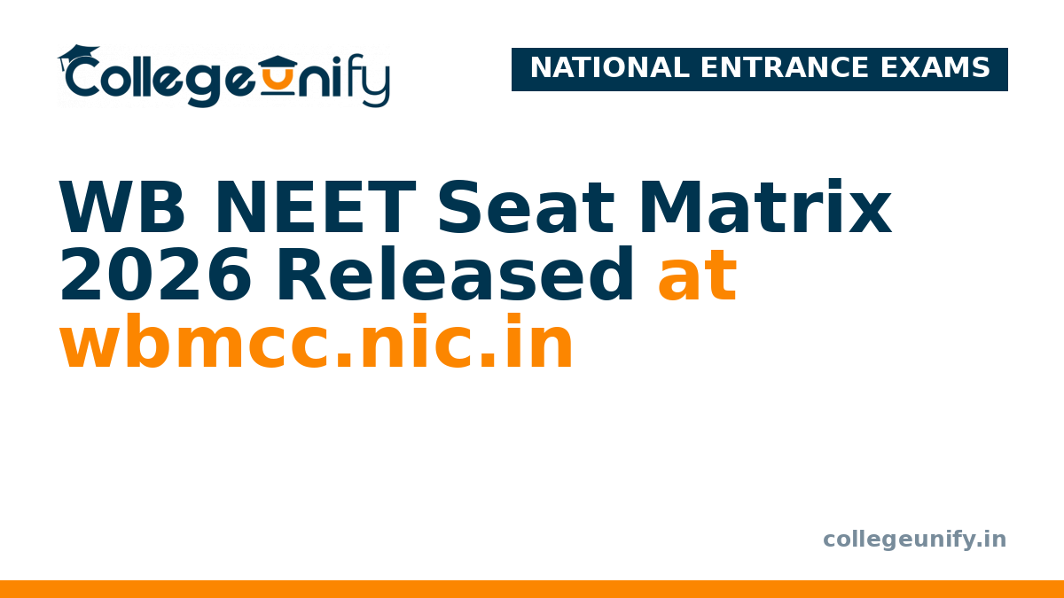 WB NEET Seat Matrix 2026 Released at wbmcc.nic.in