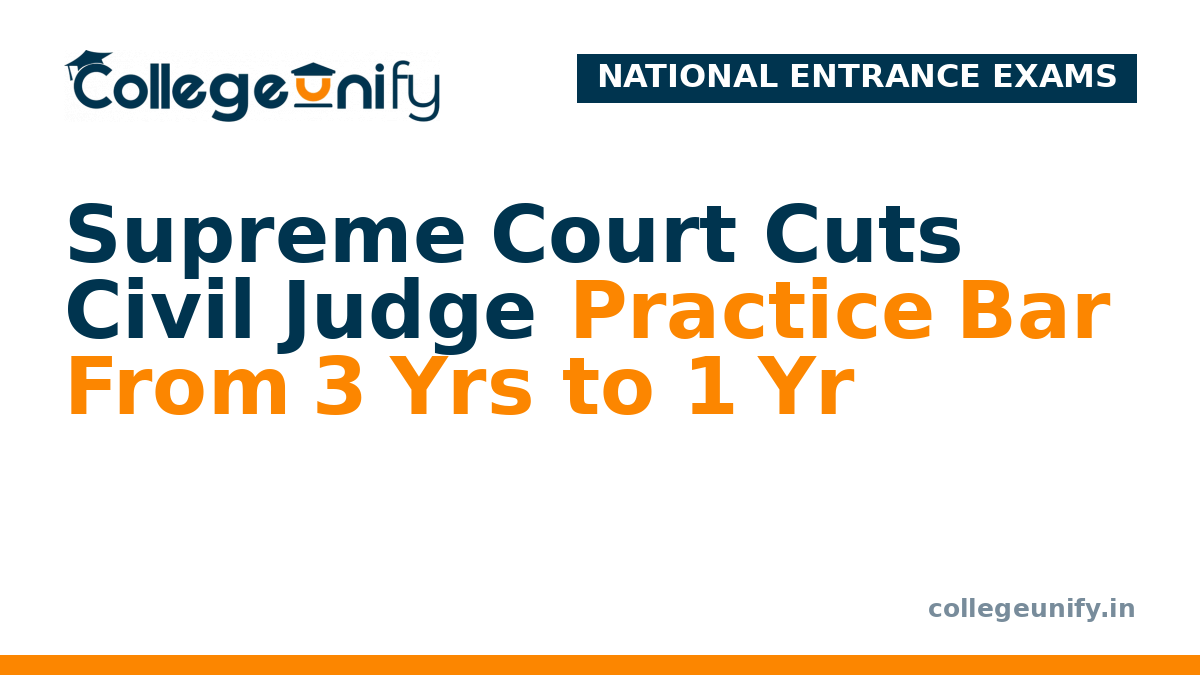 Supreme Court Cuts Civil Judge Practice Bar From 3 Yrs to 1 Yr