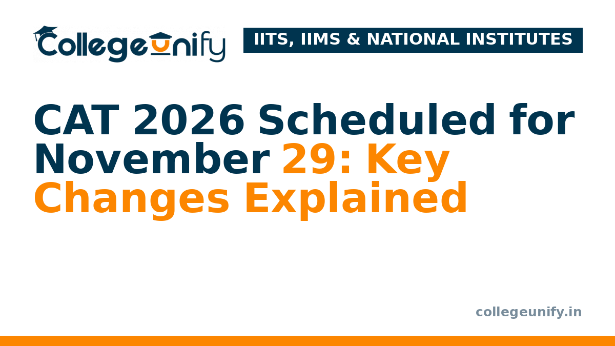 CAT 2026 Scheduled for November 29: Key Changes Explained