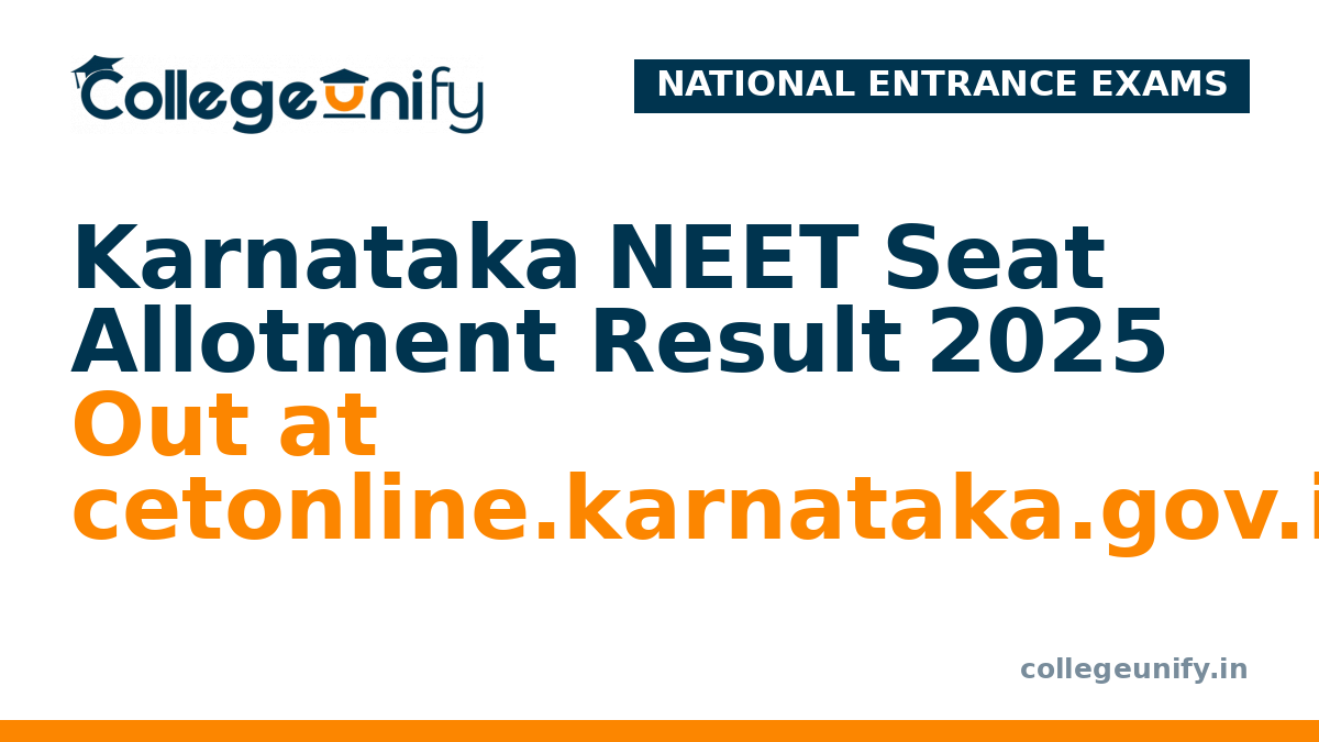 Karnataka NEET Seat Allotment Result 2025 Out at cetonline.karnataka.gov.in