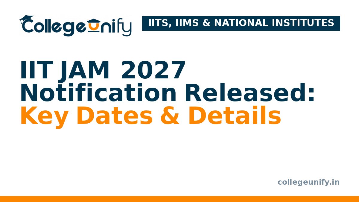 IIT JAM 2027 Notification Released: Key Dates & Details