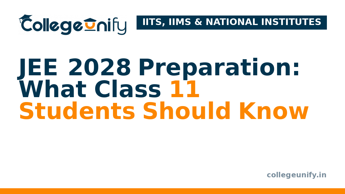 JEE 2028 Preparation: What Class 11 Students Should Know