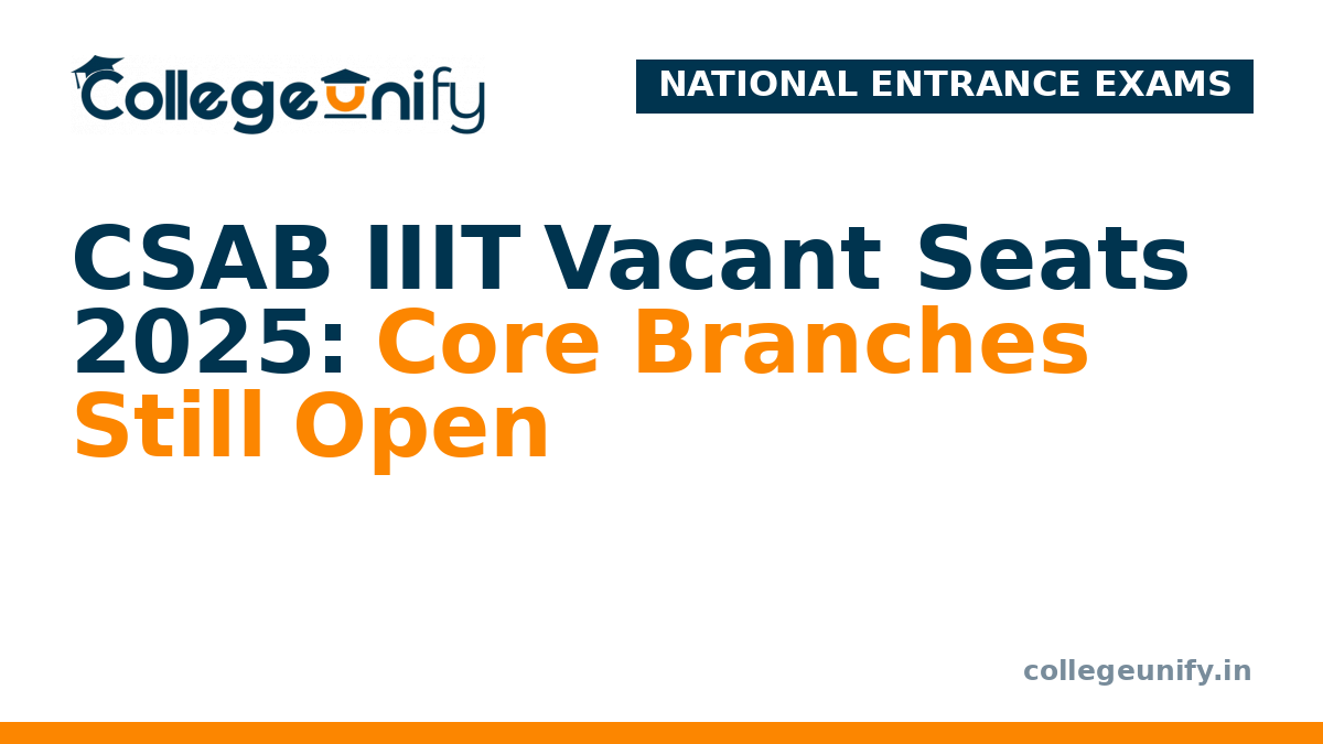CSAB IIIT Vacant Seats 2025: Core Branches Still Open