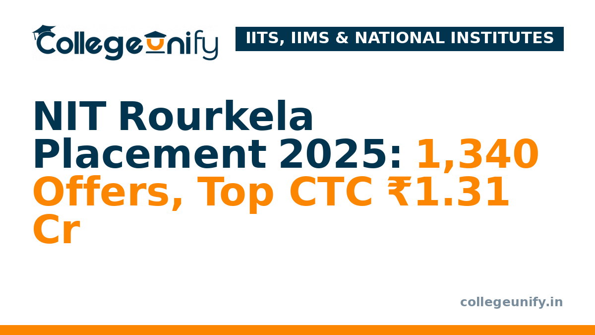 NIT Rourkela Placement 2025: 1,340 Offers, Top CTC ₹1.31 Cr