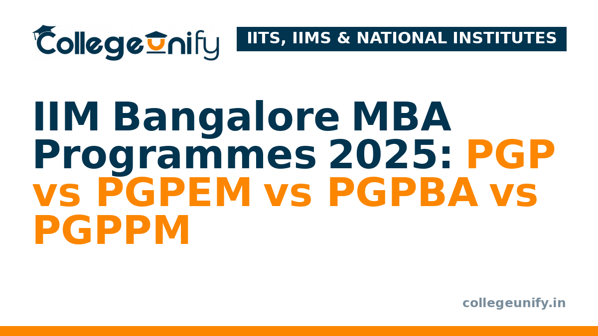 IIM Bangalore MBA Programmes 2025: PGP vs PGPEM vs PGPBA vs PGPPM