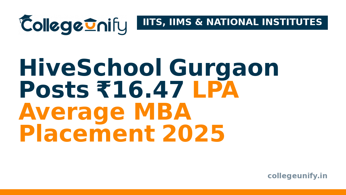HiveSchool Gurgaon Posts ₹16.47 LPA Average MBA Placement 2025