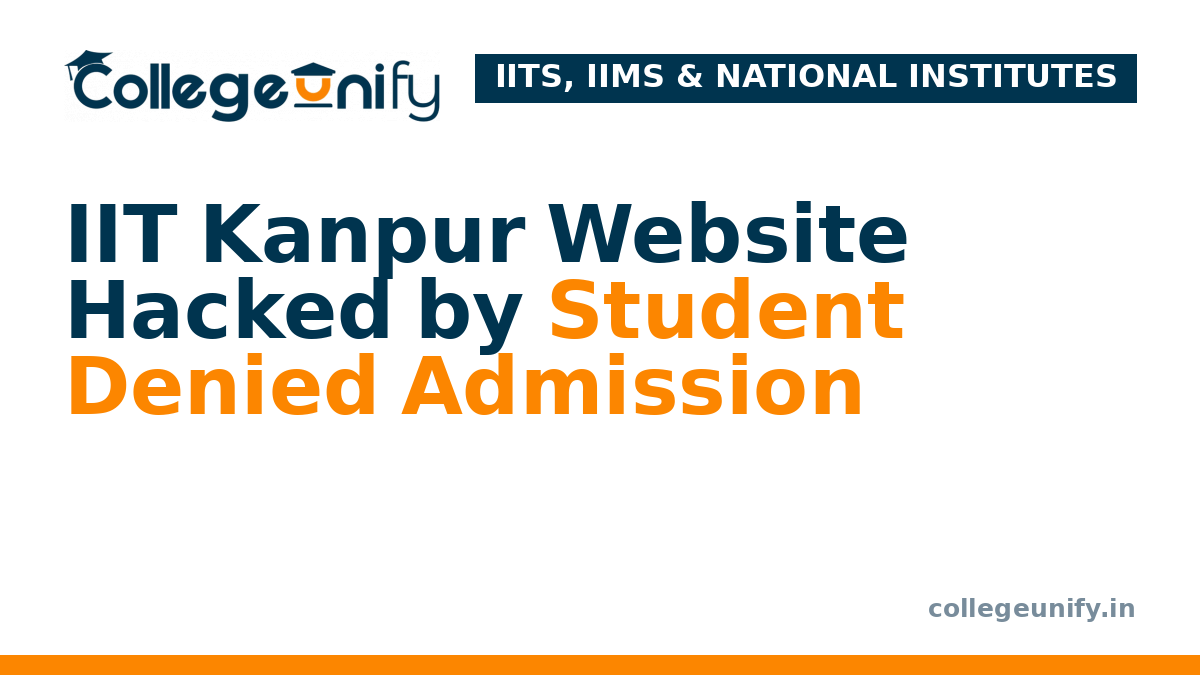IIT Kanpur Website Hacked by Student Denied Admission