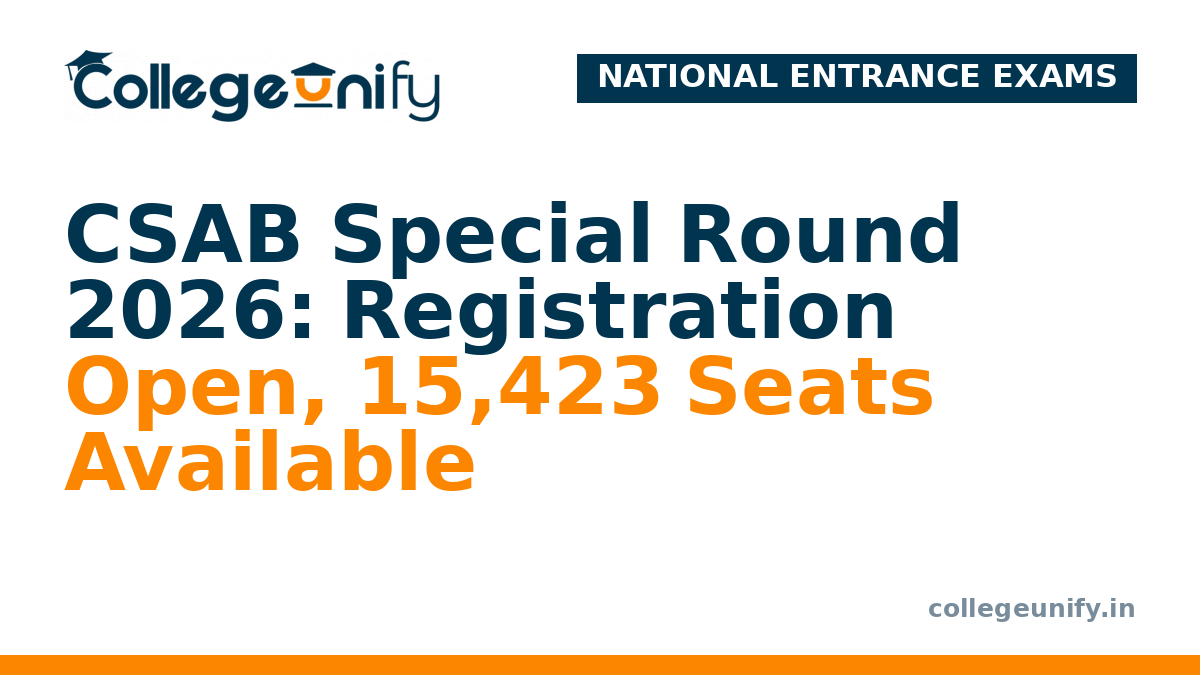 CSAB Special Round 2026: Registration Open, 15,423 Seats Available